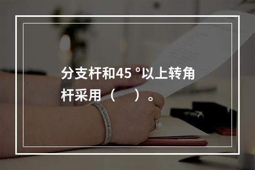 分支杆和45 °以上转角杆采用（      ）。