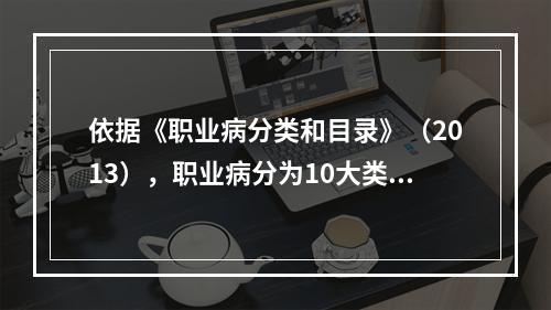 依据《职业病分类和目录》（2013），职业病分为10大类13