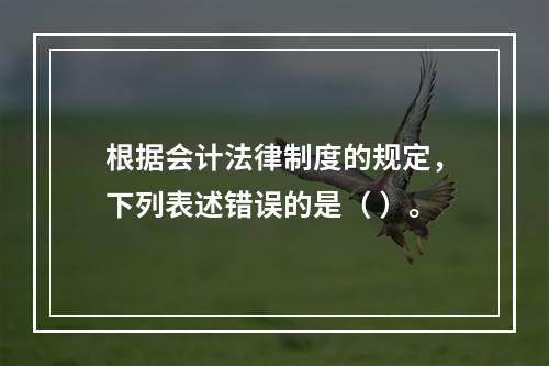 根据会计法律制度的规定，下列表述错误的是（ ）。