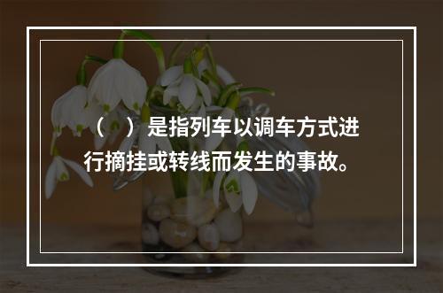 （　）是指列车以调车方式进行摘挂或转线而发生的事故。