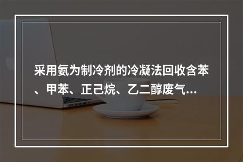 采用氨为制冷剂的冷凝法回收含苯、甲苯、正己烷、乙二醇废气中的