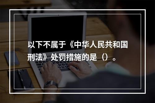 以下不属于《中华人民共和国刑法》处罚措施的是（）。