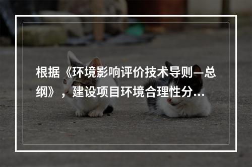 根据《环境影响评价技术导则—总纲》，建设项目环境合理性分析需