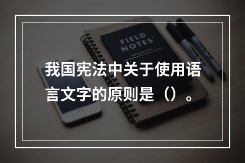 我国宪法中关于使用语言文字的原则是（）。