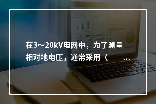 在3～20kV电网中，为了测量相对地电压，通常采用（　　）