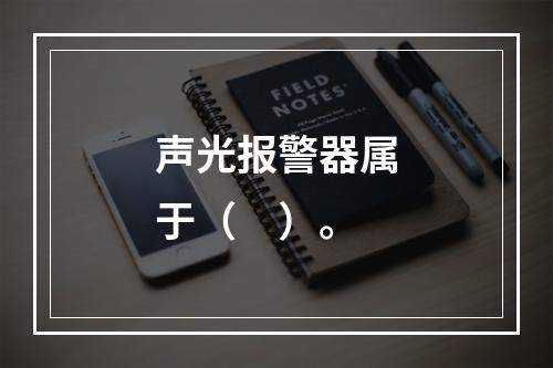 声光报警器属于（　）。