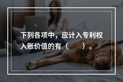 下列各项中，应计入专利权入账价值的有（　　）。