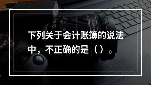 下列关于会计账簿的说法中，不正确的是（ ）。