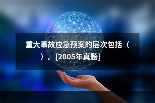 重大事故应急预案的层次包括（　　）。[2005年真题]