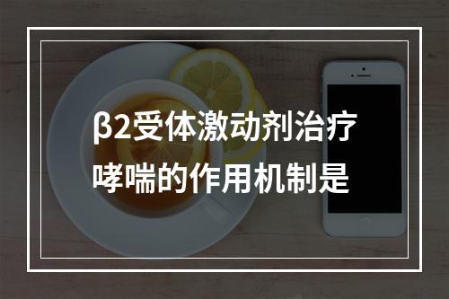 β2受体激动剂治疗哮喘的作用机制是