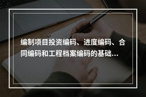 编制项目投资编码、进度编码、合同编码和工程档案编码的基础是（