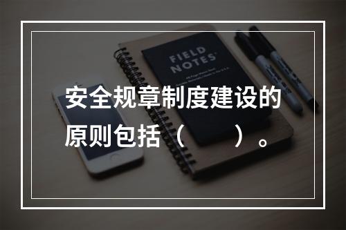 安全规章制度建设的原则包括（　　）。