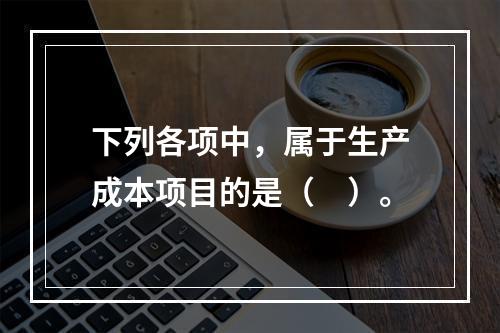 下列各项中，属于生产成本项目的是（　）。