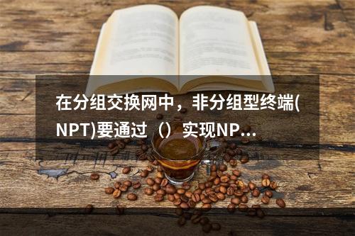 在分组交换网中，非分组型终端(NPT)要通过（）实现NPT所