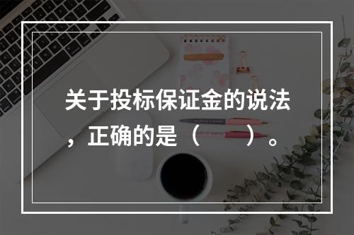 关于投标保证金的说法，正确的是（　　）。