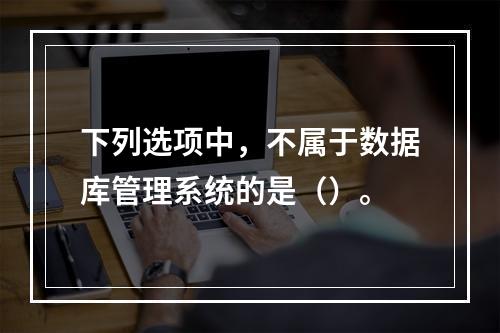 下列选项中，不属于数据库管理系统的是（）。