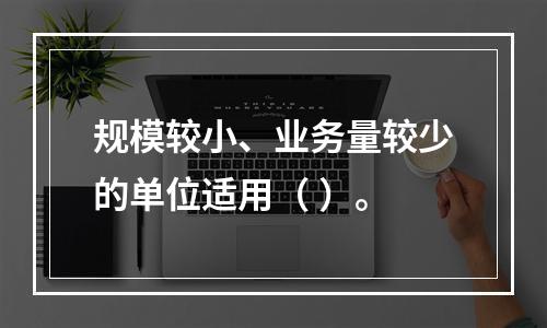 规模较小、业务量较少的单位适用（ ）。