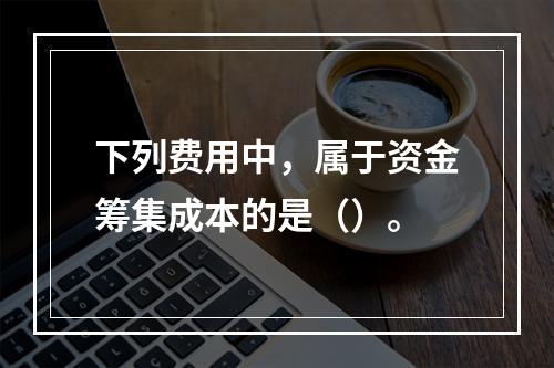 下列费用中，属于资金筹集成本的是（）。