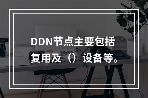 DDN节点主要包括复用及（）设备等。