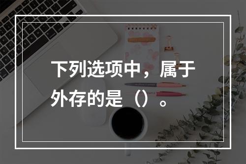 下列选项中，属于外存的是（）。