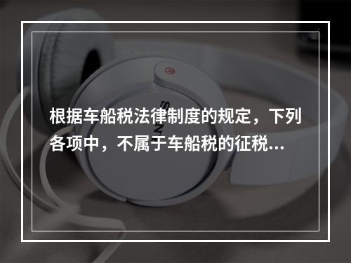 根据车船税法律制度的规定，下列各项中，不属于车船税的征税范围