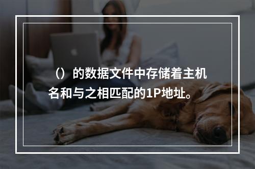 （）的数据文件中存储着主机名和与之相匹配的1P地址。