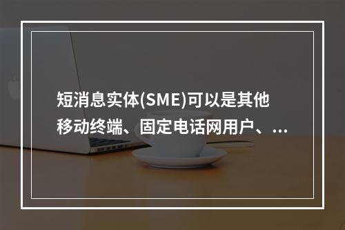 短消息实体(SME)可以是其他移动终端、固定电话网用户、互联