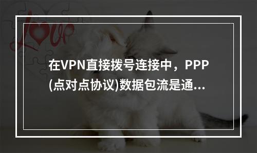 在VPN直接拨号连接中，PPP(点对点协议)数据包流是通过专