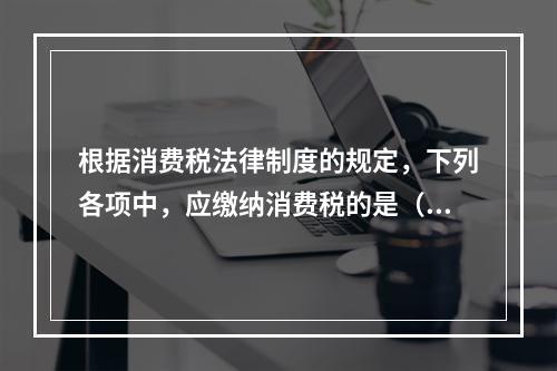 根据消费税法律制度的规定，下列各项中，应缴纳消费税的是（　）