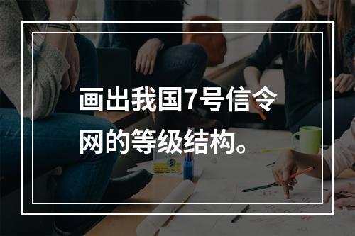 画出我国7号信令网的等级结构。