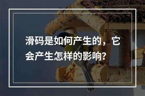 滑码是如何产生的，它会产生怎样的影响？