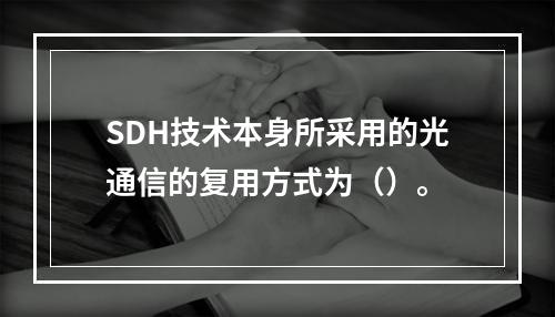 SDH技术本身所采用的光通信的复用方式为（）。