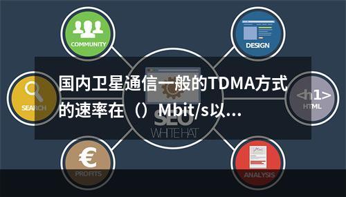 国内卫星通信一般的TDMA方式的速率在（）Mbit/s以下。