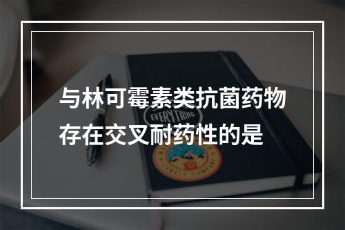 与林可霉素类抗菌药物存在交叉耐药性的是