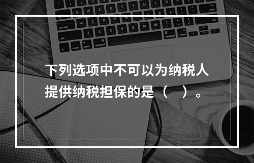 下列选项中不可以为纳税人提供纳税担保的是（　）。