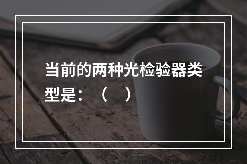 当前的两种光检验器类型是：（     ）