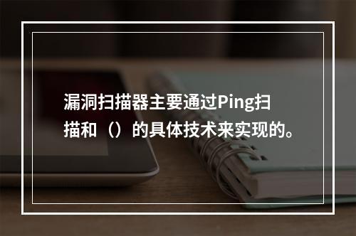 漏洞扫描器主要通过Ping扫描和（）的具体技术来实现的。