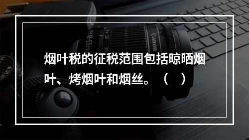 烟叶税的征税范围包括晾晒烟叶、烤烟叶和烟丝。（　）