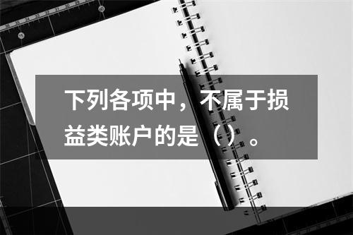 下列各项中，不属于损益类账户的是（ ）。