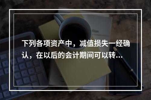 下列各项资产中，减值损失一经确认，在以后的会计期间可以转回的