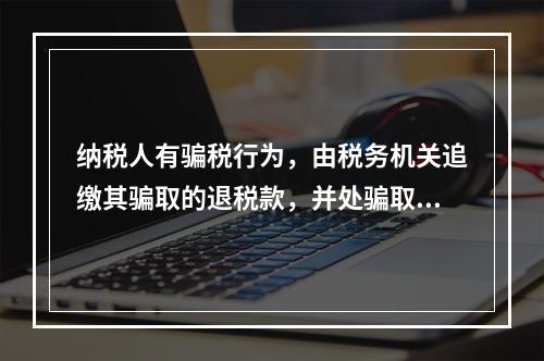 纳税人有骗税行为，由税务机关追缴其骗取的退税款，并处骗取税款