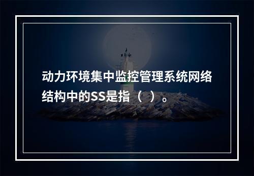 动力环境集中监控管理系统网络结构中的SS是指（   ）。