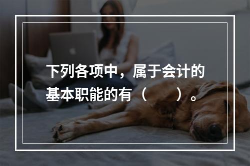 下列各项中，属于会计的基本职能的有（　　）。