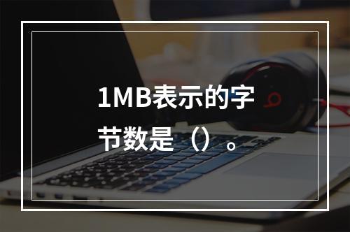 1MB表示的字节数是（）。