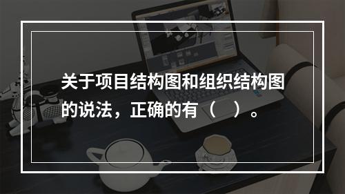 关于项目结构图和组织结构图的说法，正确的有（　）。