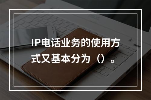 IP电话业务的使用方式又基本分为（）。