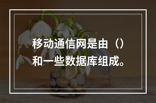 移动通信网是由（）和一些数据库组成。