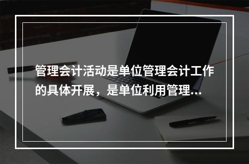 管理会计活动是单位管理会计工作的具体开展，是单位利用管理会计