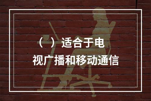 （   ）适合于电视广播和移动通信