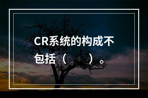 CR系统的构成不包括（　　）。